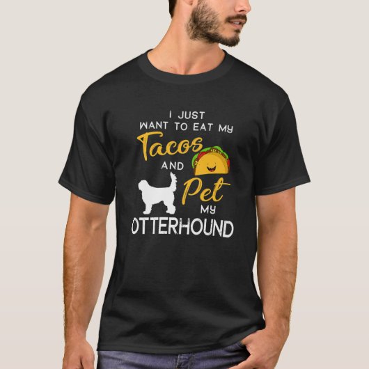 Otterhound Dog Tacos Lover, eigenaar van Kerstmis  T-shirt (Voorkant)