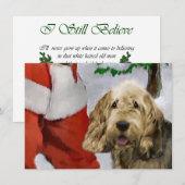 Otterhound en Santa Christmas Kaart (Voorkant / Achterkant)