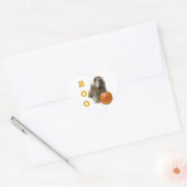 Otterhound Halloween BOO Hart Sticker (Envelop)