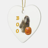 Otterhound Halloween BOO Keramisch Ornament (Links)