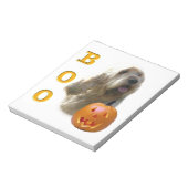Otterhound Halloween BOO Notitieblok (Linkerzijde)