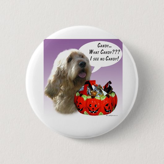 Otterhound Halloween-Snoep Ronde Button 5,7 Cm (Voorkant)