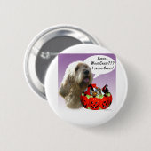 Otterhound Halloween-Snoep Ronde Button 5,7 Cm (Voorkant /achterkant)