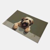 Otterhound hond deurmat kunst (Schuin)