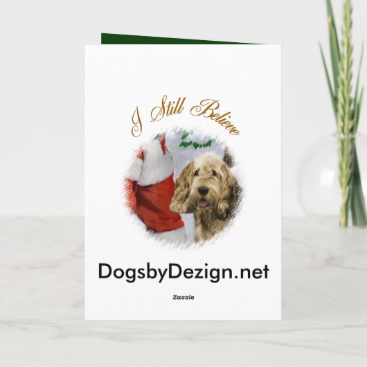 Otterhound kerstcadeaus feestdagen kaart (Achterkant)