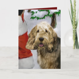 Otterhound kerstcadeaus feestdagen kaart