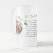 Otterhound kerstcadeaus matglas bierpul (Voorkant links)