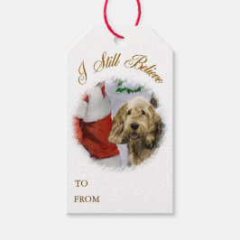 Otterhound Kerstmis Cadeaulabel