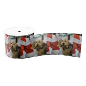 Otterhound Kerstmis Grosgrain Lint (Spoel)