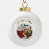 Otterhound Kerstmis Keramische Bal Ornament (Voorkant)