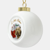 Otterhound Kerstmis Keramische Bal Ornament (Rechts)