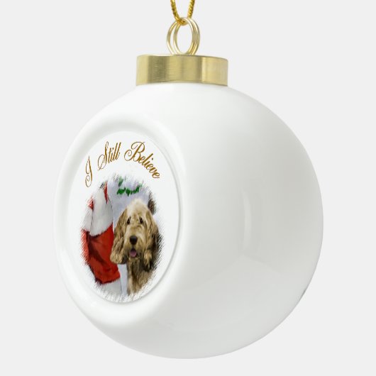 Otterhound Kerstmis Keramische Bal Ornament (Rechts)
