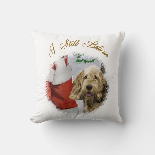 Otterhound Kerstmis Kussen (Voorkant)