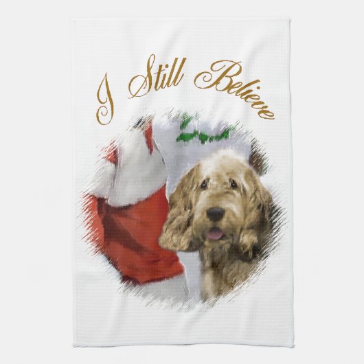 Otterhound Kerstmis Theedoek (Verticaal)