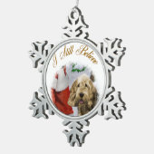 Otterhound Kerstmis Tin Sneeuwvlok Ornament (Rechts)
