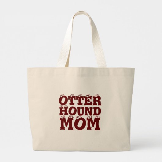 Otterhound mama grote tote bag (Achterkant)