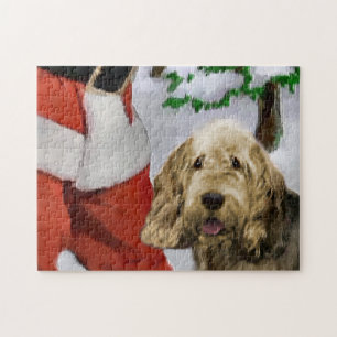 Otterhound met Kerstmis Legpuzzel