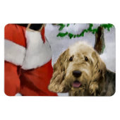 Otterhound met Kerstmis Magneet (Horizontaal)