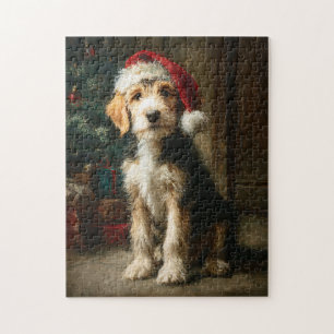 Otterhound Puppy Kerstschilderij Legpuzzel