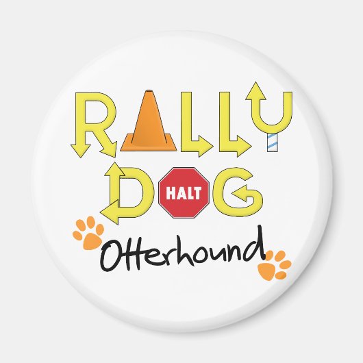 Otterhound Rally Dog Magneet (Voorkant)