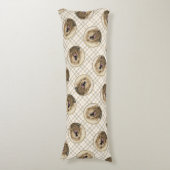 Otterhound Schilderen Zwart en Tan Originele Dog A Lichaamskussen (Voorkant Verticaal)