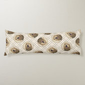 Otterhound Schilderen Zwart en Tan Originele Dog A Lichaamskussen (Voorkant)