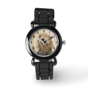 Otterhound Schilderij - Mooie Originele Honden Kun Horloge