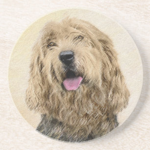 Otterhound-schilderij - Mooie originele honden kun Zandsteen Onderzetter