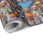Otterhound Trick-or-Treating in Halloween kostuums Cadeaupapier (Rol Hoek)