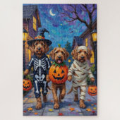 Otterhound Trick-or-Treating in Halloween kostuums Legpuzzel (Verticaal)