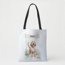 Otterhound-waterverf gepersonaliseerde hond