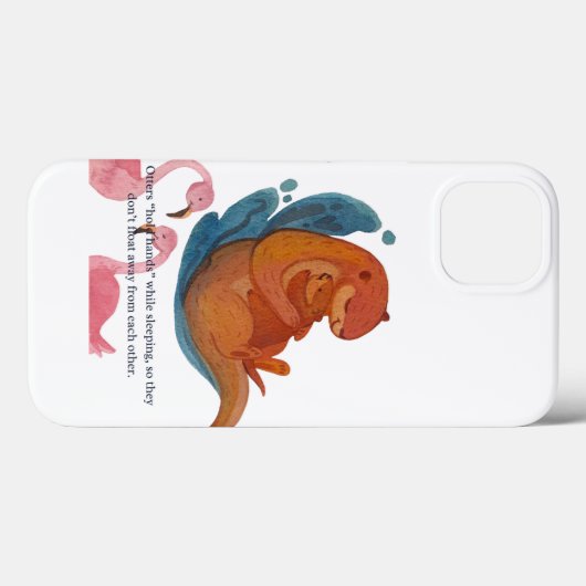 otterliefdesomhulsel Case-Mate iPhone case (Achterkant (horizontaal))