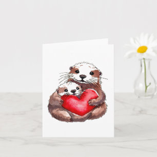 Otterlijk Adorable Wenskaart Kaart