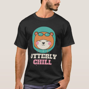 Otterlijk Chill Cute Otter in Zonnebril Street Art T-shirt