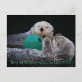 Otterlijk geweldige zeeotters feestdagenkaart (Voorkant)