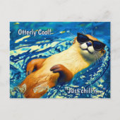 Otterlijk Lekker! - Rivierotter Grappig Ontwerp Briefkaart (Voorkant)