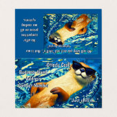 Otterlijk Lekker! - Rivierotter Grappig Ontwerp Visitekaartje (Buitenkant ongevouwen)