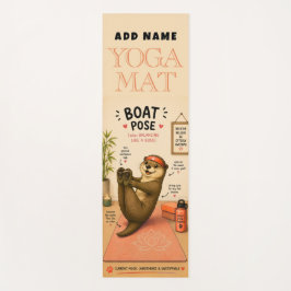 Otterlijk Ontspannen Bootpositie Donker Perzik Yog Yogamat