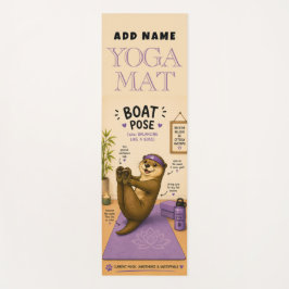 Otterlijk Ontspannende Bootpositie Donker Lila Yog Yogamat