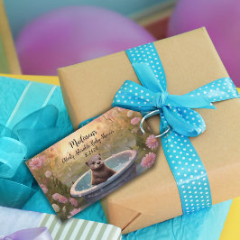 Otterlijk Schattige Baby Shower Magneet  Cadeaulabel