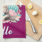 Otterlijk Schattige Kawaii Otter Theedoek (Quarter Fold)