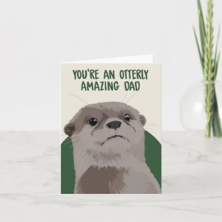 Otterlijk Verbazingwekkende Vader Verjaardag Vader Kaart