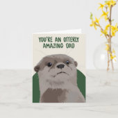 Otterlijk Verjaardagsfeest Vaderdag Kaart (Gele Bloem)