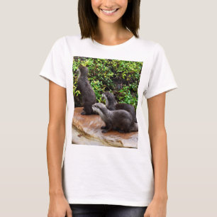 Otterlijk verrukkelijk: Drie kleine grijze otters, T-shirt