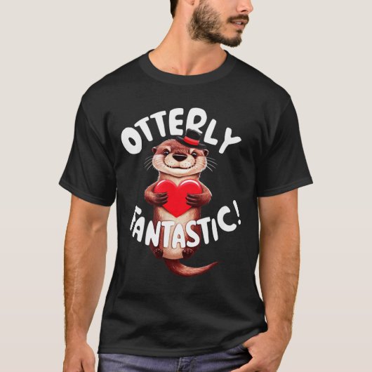 Otterly Fantastic Funny Sitive Quote Sea Lover Pun T-shirt (Voorkant)