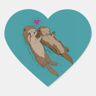 Otterly in Love Sticker