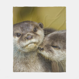 Otterly in Love Triptych Fleece Deken