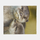 Otterly in Love Triptych Fleece Deken (Voorkant (Horizontaal))
