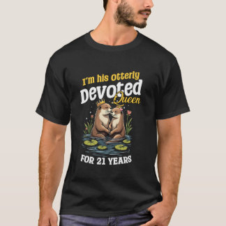 Otterly Koningin Koning Overeenkomstige Koppels 21 T-shirt