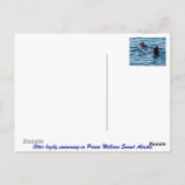 Otterly Lovely Alaska Otter briefkaart (Achterkant)